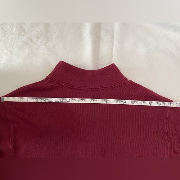 Lands’End 100% Cotton Quarter Zip Men’s Sweater Size M 38-40 - Picture 8 of 13